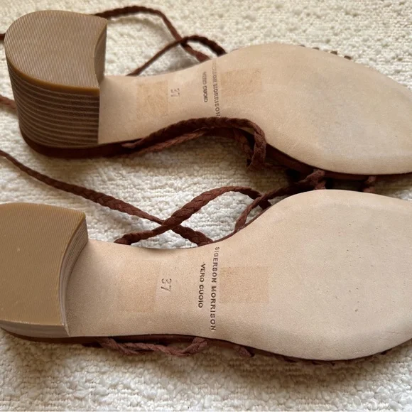 Sigerson Morrison Brown Suede Strappy Sandals - Picture 5 of 5
